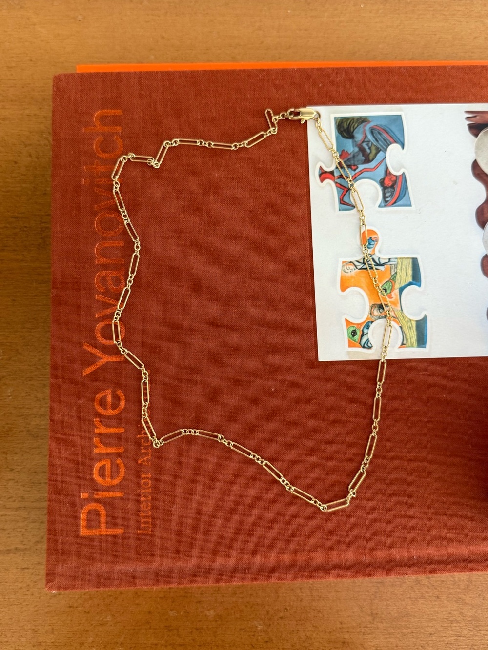 Gold Paperclip Link Chain Necklace